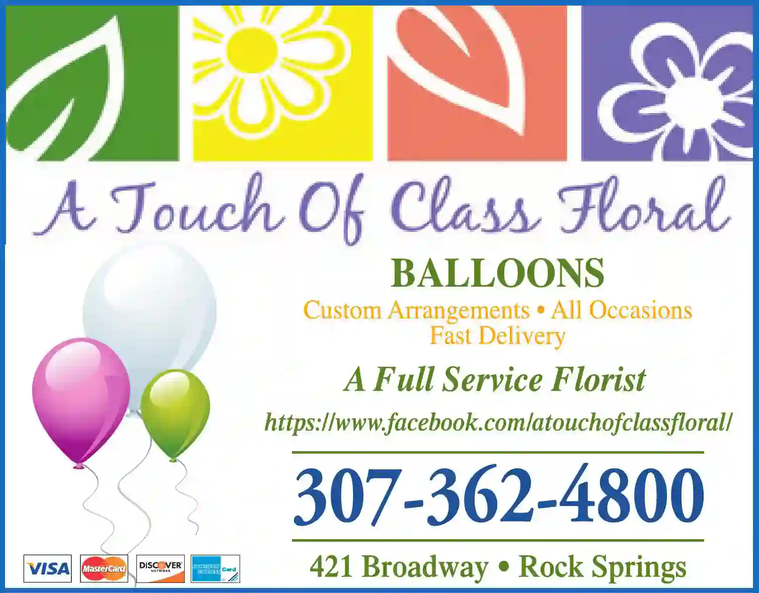 Balloons - Novelty & Toy print ad for A Touch Of Class...There Is A Difference