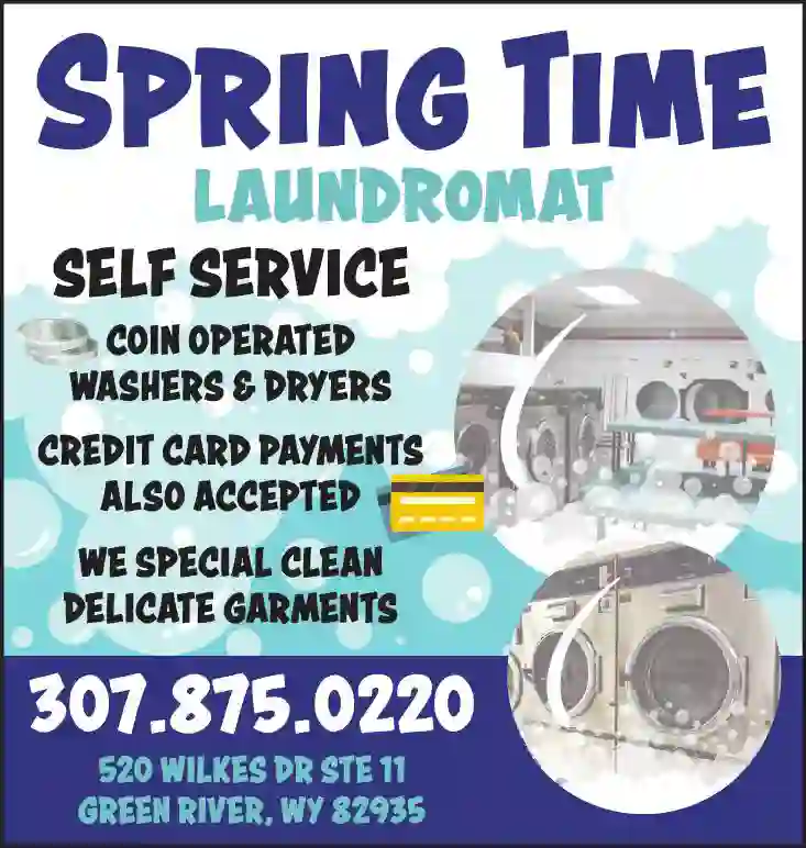 Laundries - Self Service print ad for Spring Time Laundromat