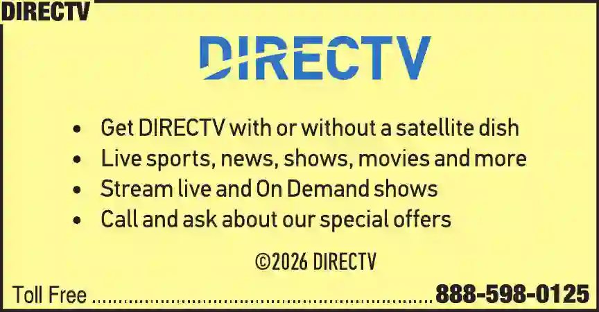 Satellite Equipment & Systems print ad for DirecTV