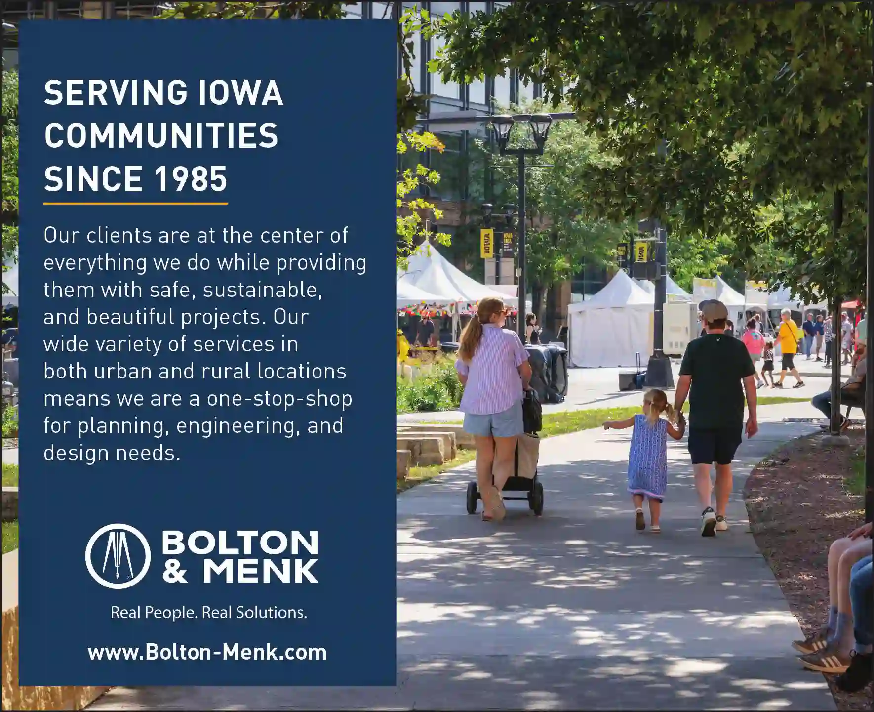 Engineers - Civil print ad for Bolton & Menk Inc