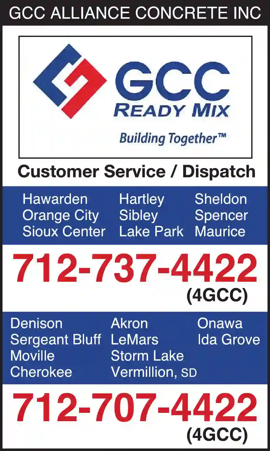 Concrete - Ready Mix print ad for GCC Alliance Concrete Inc