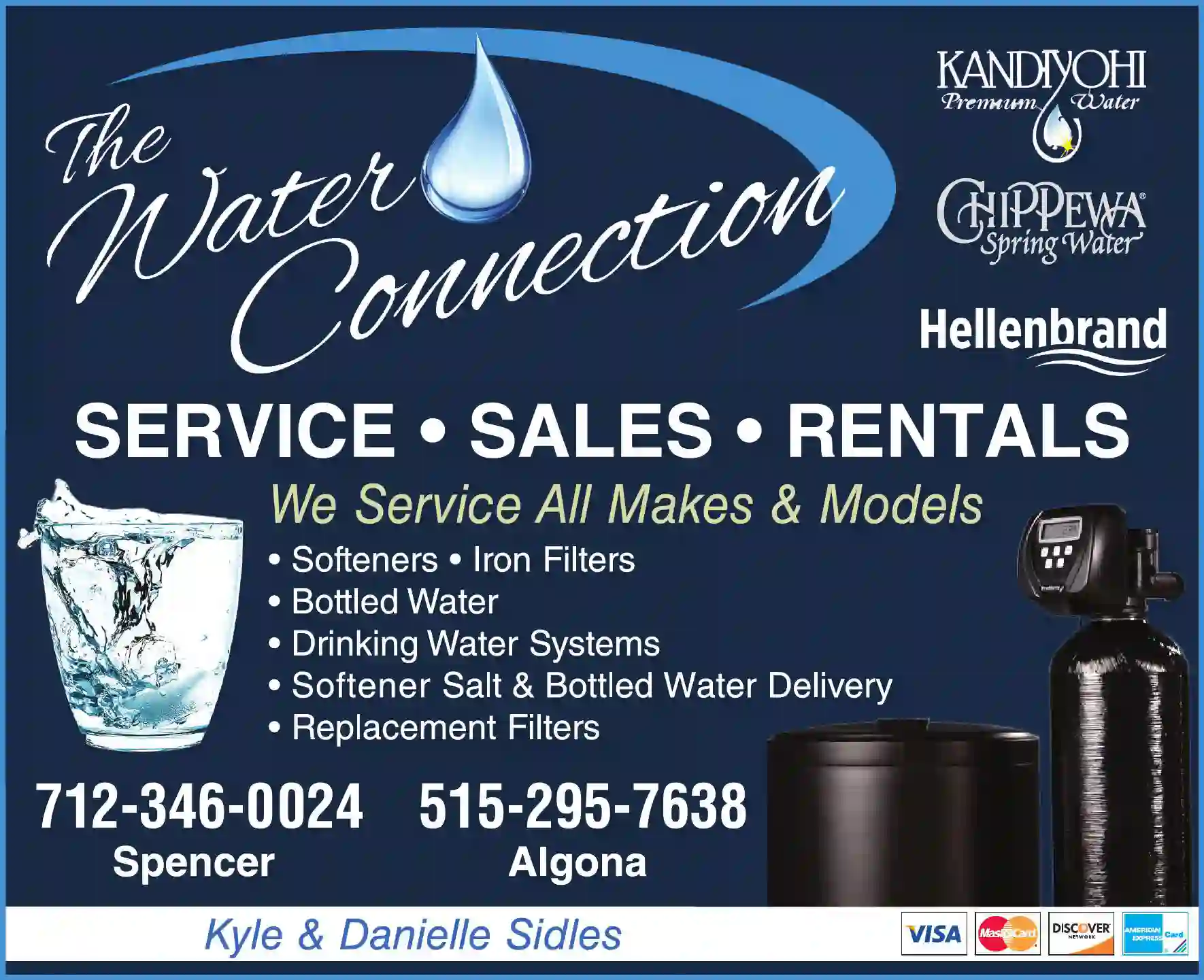 Water Softening & Conditioning Equipment - Service & Supplies print ad for Water Connection The
