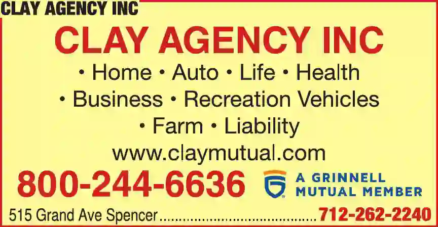 Insurance print ad for Clay Agency Inc