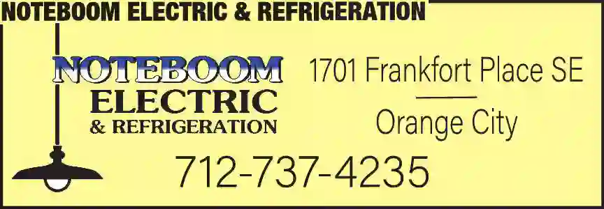 Electric Contractors print ad for Noteboom Electric & Refrigeration