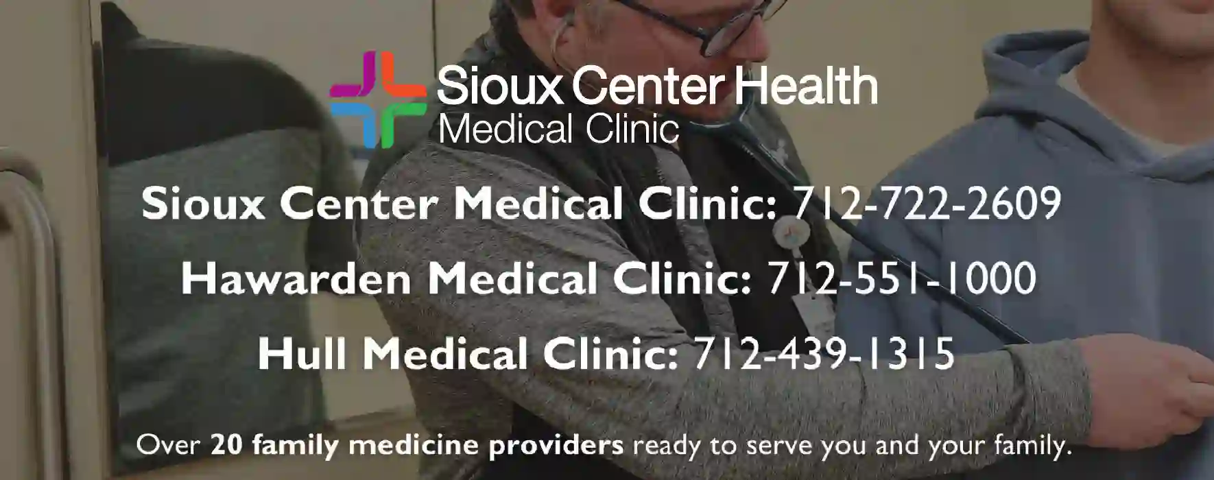 Clinics print ad for Sioux Center Health Medical Clinic