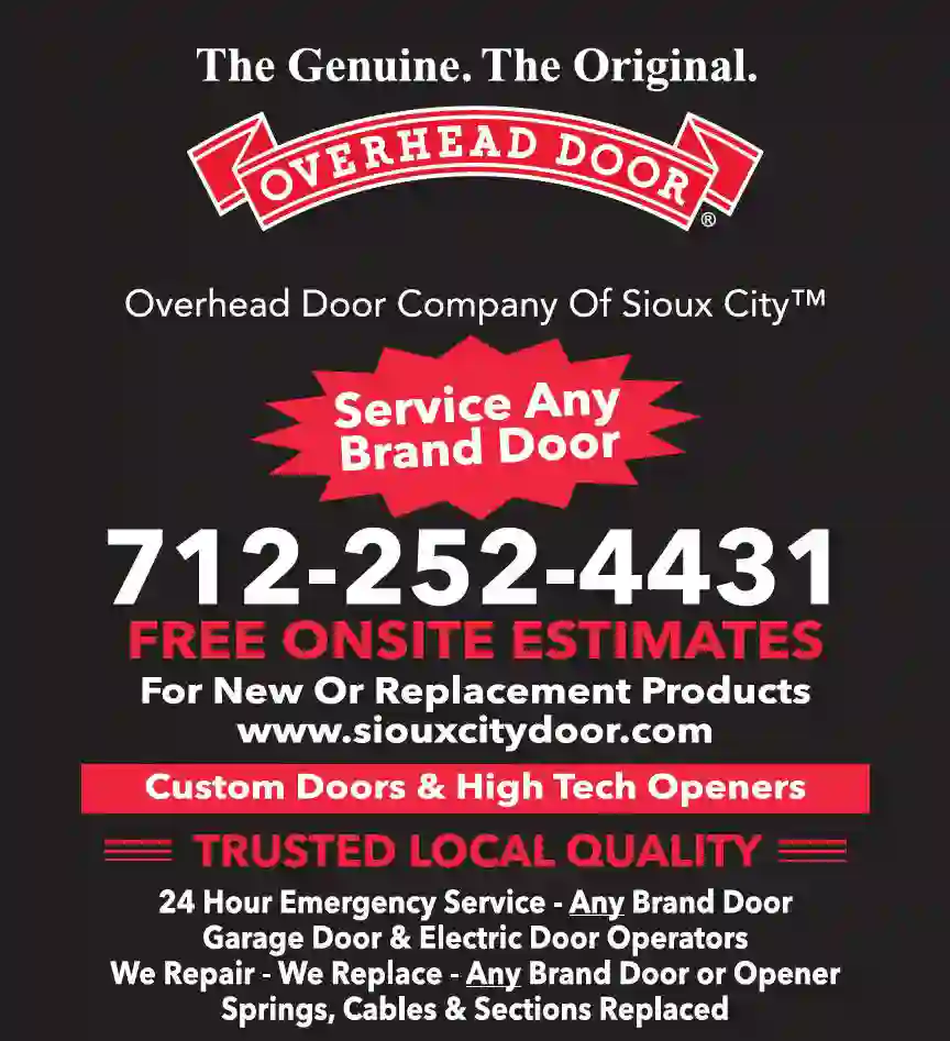 Garage Doors & Openers print ad for Overhead Door Co Of Sioux City Inc
