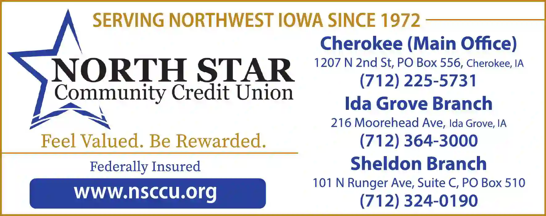 Banks print ad for North Star Community Credit Union