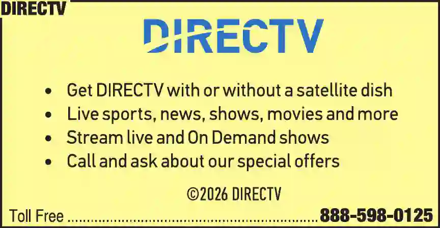 Internet Service Providers print ad for DirecTV