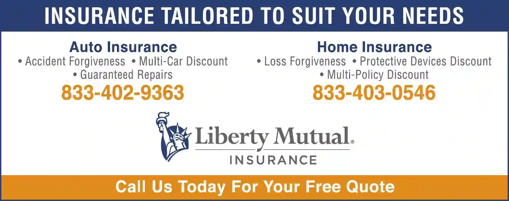 Insurance print ad for Liberty Mutual Insurance