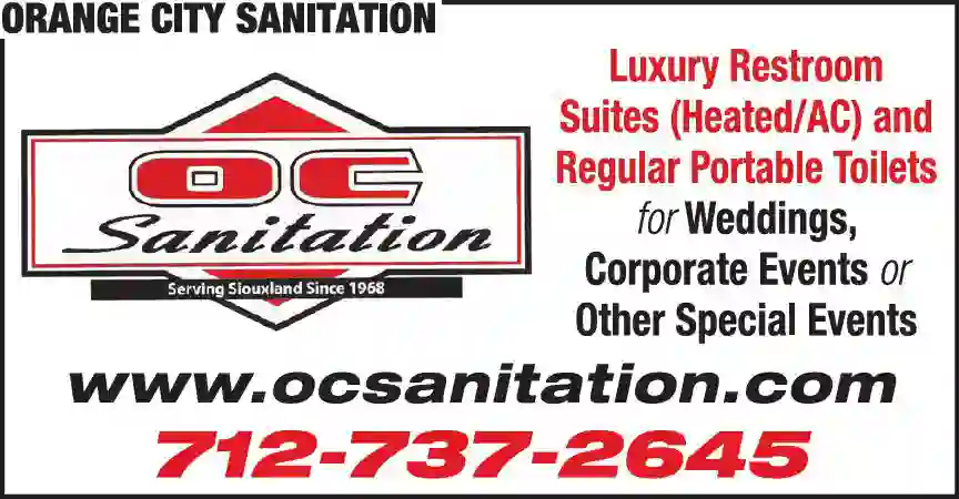 Toilets - Portable print ad for Orange City Sanitation