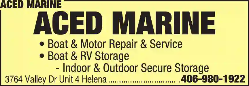 Boat Repair & Maintenance print ad for Aced Marine