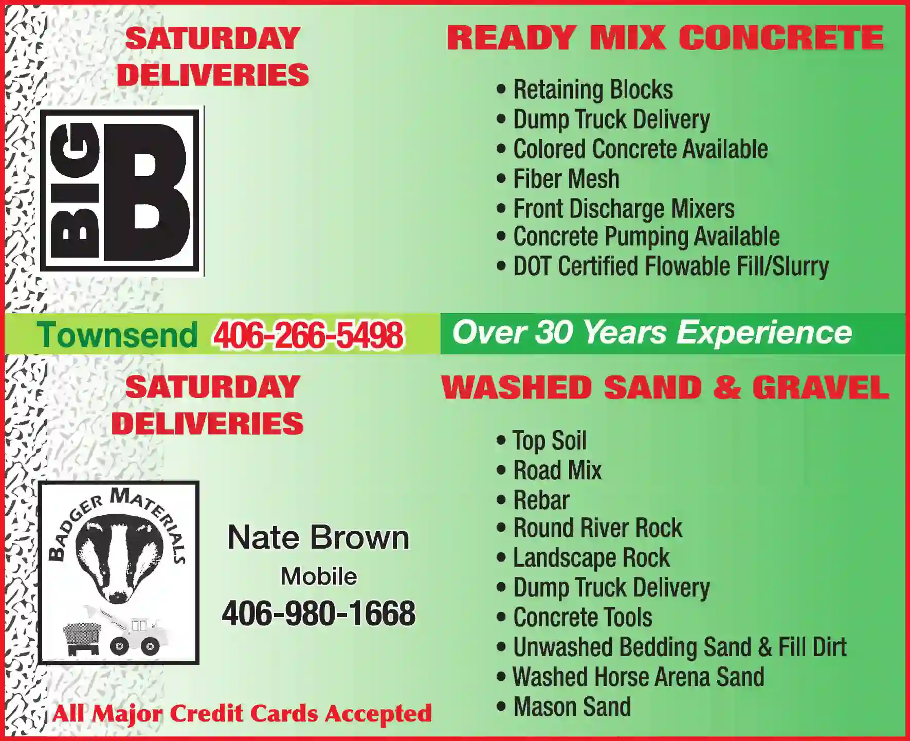 Concrete - Ready Mix print ad for Big B Ready Mix