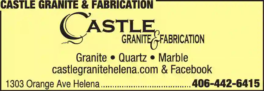Counter Tops print ad for Castle Granite & Fabrication