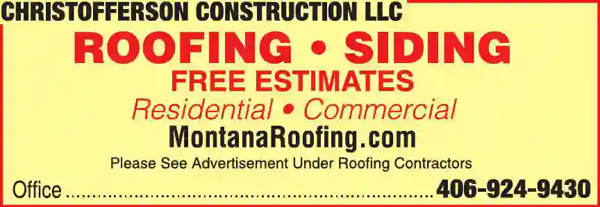 Decks - Construction & Maintenance print ad for Christofferson Construction LLC