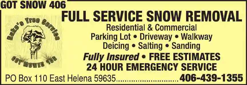 Snow Removal Service print ad for Got Snow 406