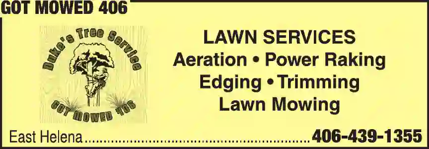 Lawn & Grounds Maintenance print ad for Got Mowed 406