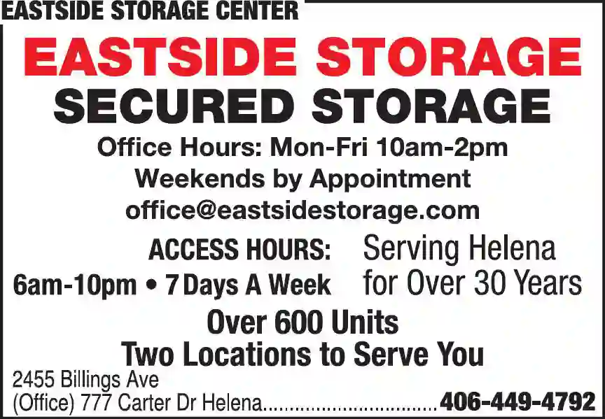 Storage - Household & Commercial print ad for Eastside Storage Center