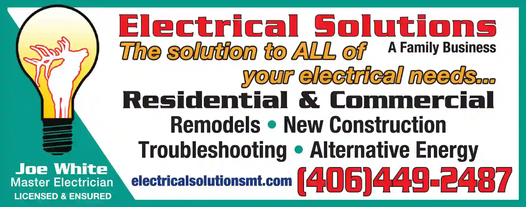Electric Contractors print ad for Electrical Solutions LLC