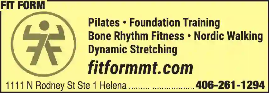 Health Fitness & Nutrition Consultants print ad for Fit Form