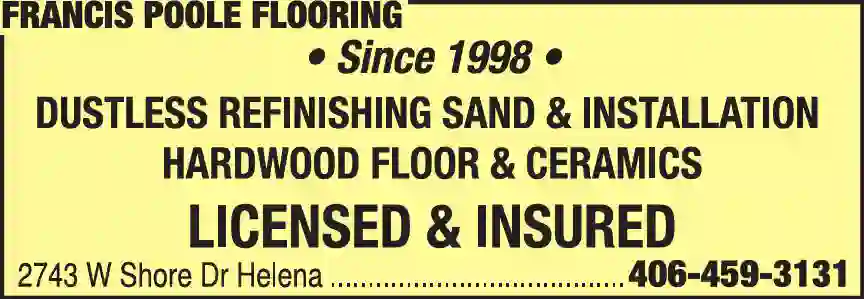 Floor - Install, Refinish & Resurface print ad for Francis Poole Flooring