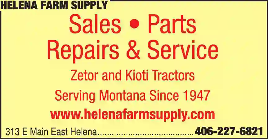 Farm Equipment print ad for Helena Farm Supply
