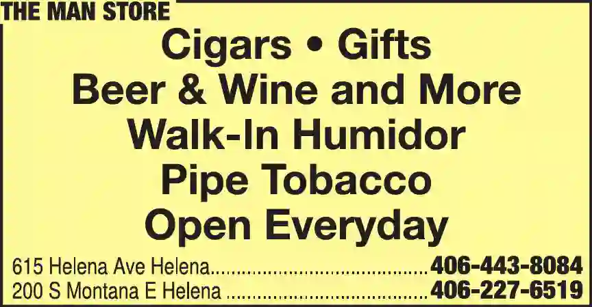 Cigar, Cigarette & Tobacco print ad for The Man Store