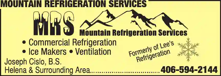 Refrigeration Equipment - Commercial - Sales & Service print ad for Mountain Refrigeration Services