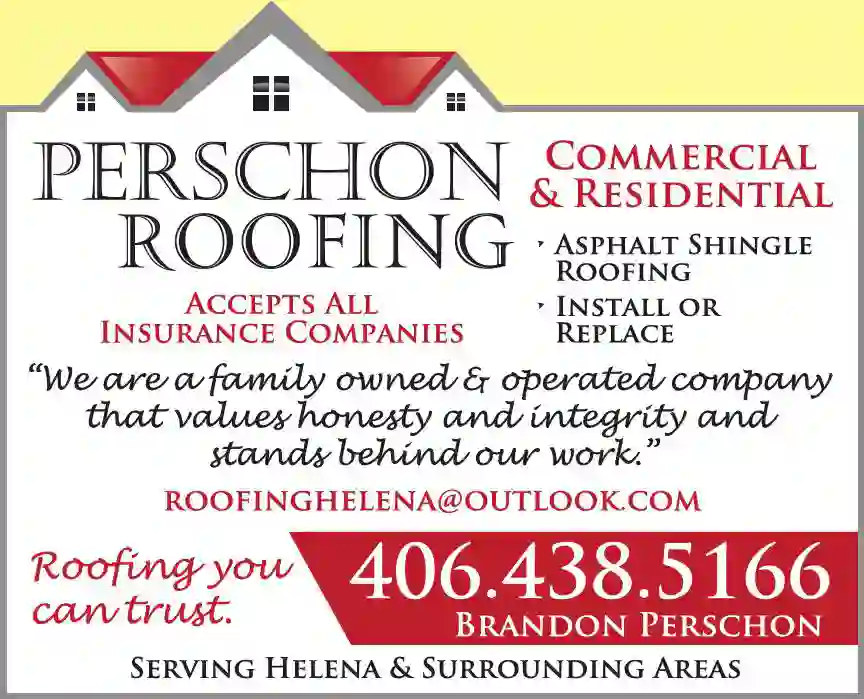 Roofing Contractors print ad for Perschon Roofing