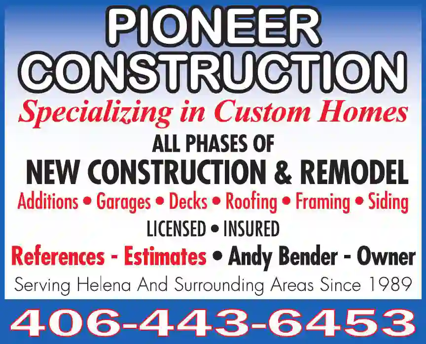Contractors - General print ad for Pioneer Construction