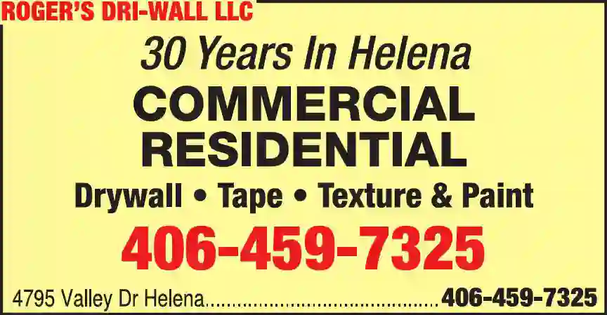Drywall Contractors print ad for Roger's Dri-Wall LLC