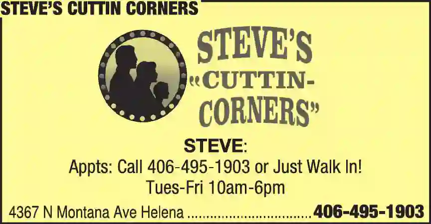Barbers print ad for Steve's Cuttin Corners