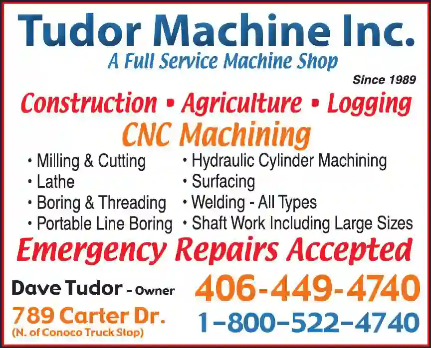 Machine Shops print ad for Tudor Machine Inc