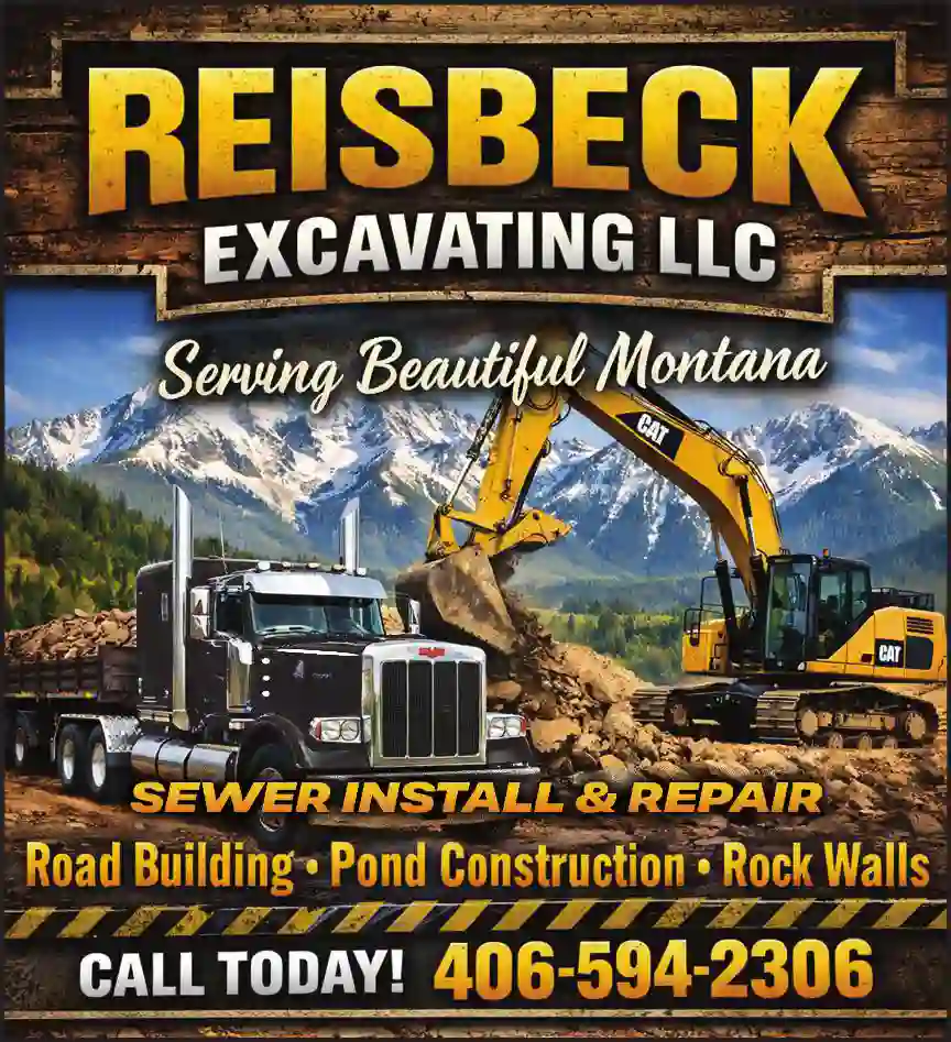 Excavating Contractors print ad for Reisbeck Excavating LLC