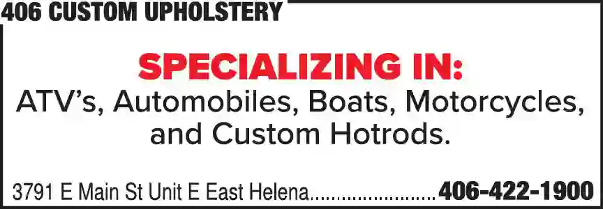 Upholsterers print ad for 406 Custom Upholstery