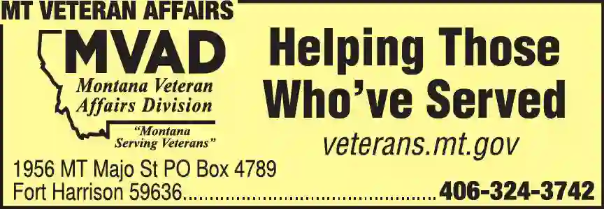 Veterans & Military Organizations print ad for MT Veteran Affairs
