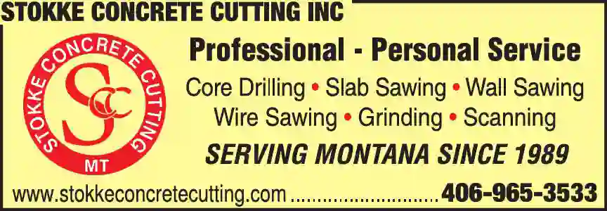 Concrete Breaking, Cutting, Sawing, Etc print ad for Stokke Concrete Cutting Inc