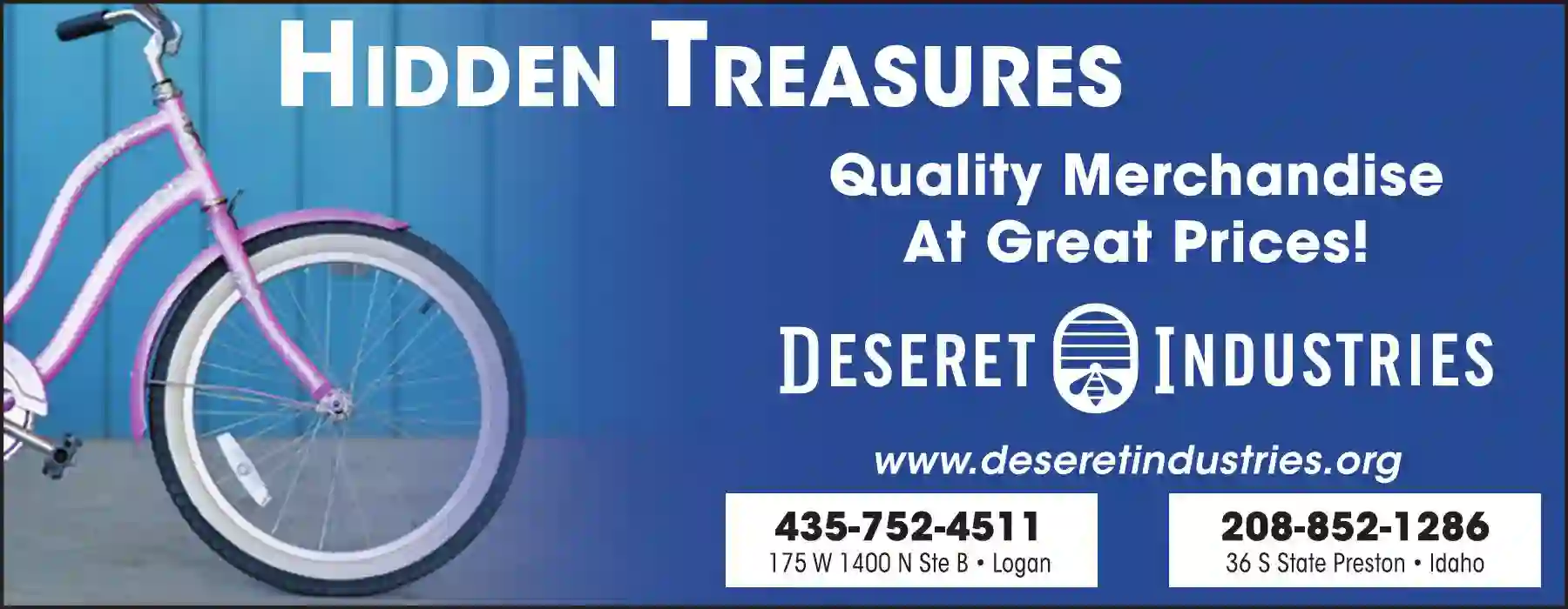 Thrift Stores print ad for Deseret Industries