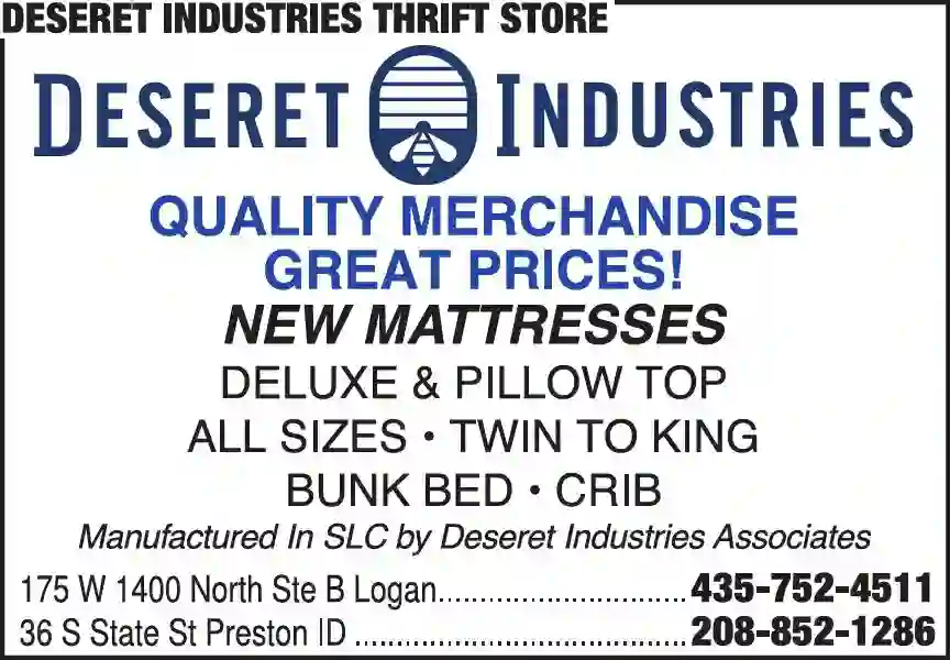 Mattresses - Retail print ad for Deseret Industries Thrift Store