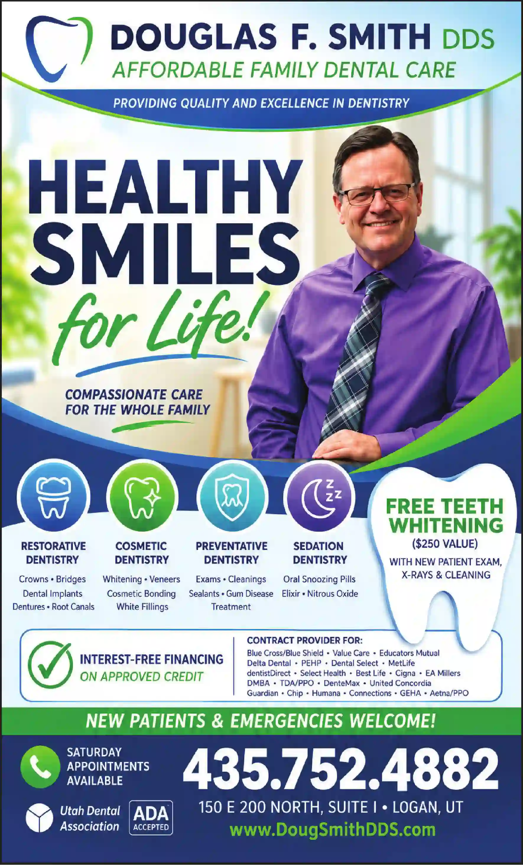 Dentists print ad for Smith Douglas F ^ Dentist