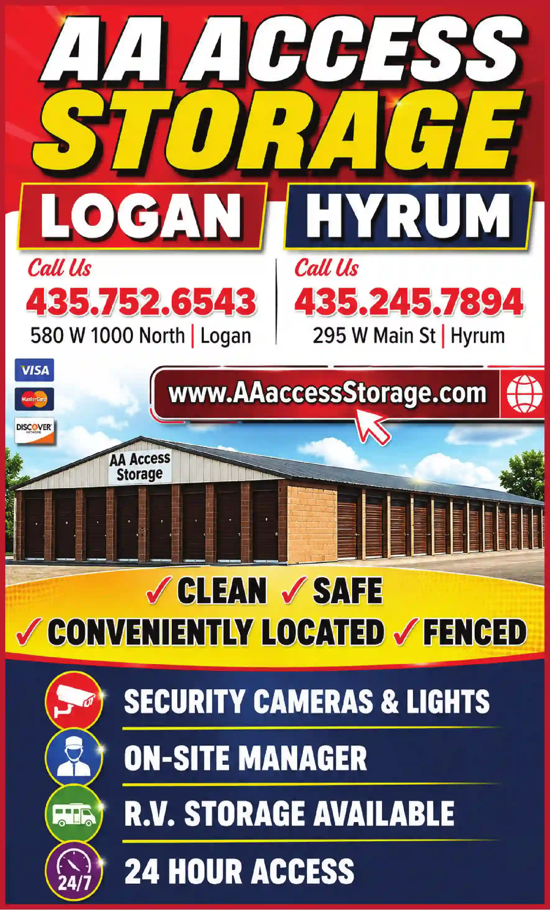 Storage - Household & Commercial print ad for AA Access Storage