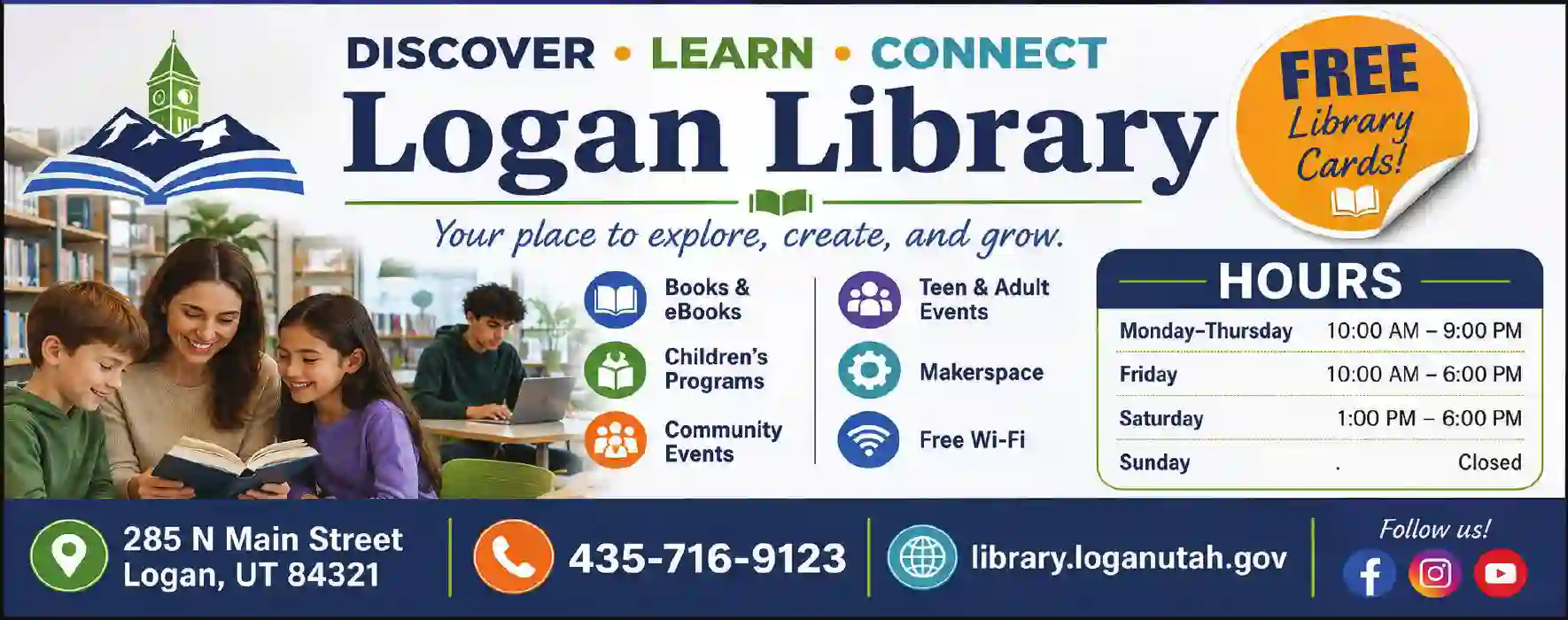 Libraries - Public print ad for Logan Library