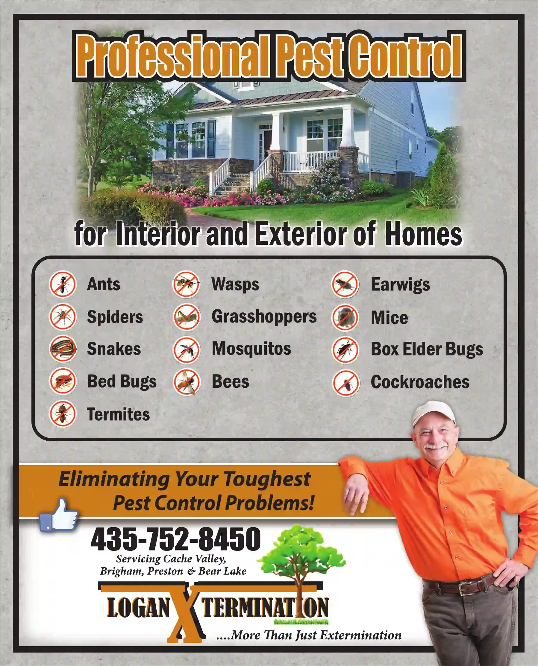 Pest Control Services print ad for Logan Extermination