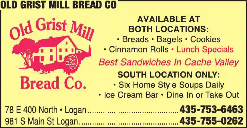 Bakers - Retail print ad for Old Grist Mill Bread Co