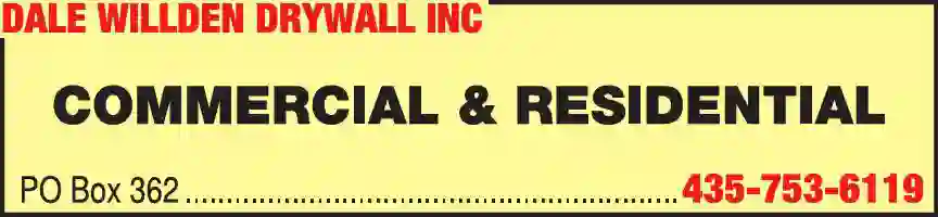 Drywall Contractors print ad for Dale Willden Drywall Inc