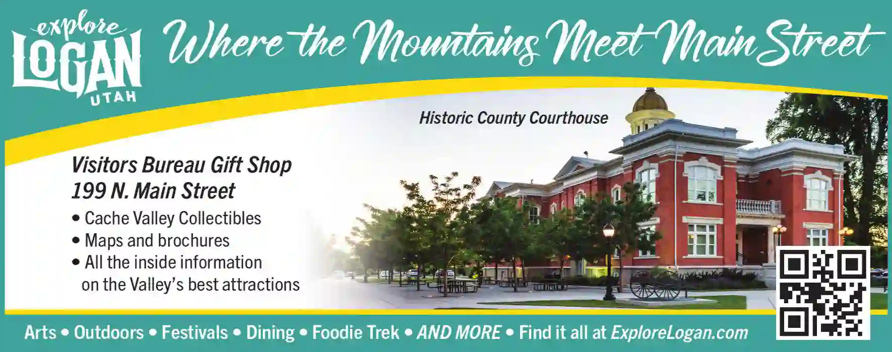 Convention Services & Facilities print ad for Cache Valley Visitors Bureau