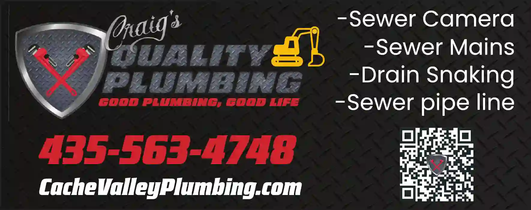 Sewer Contractors & Cleaners print ad for Craig's Quality Plumbing Inc
