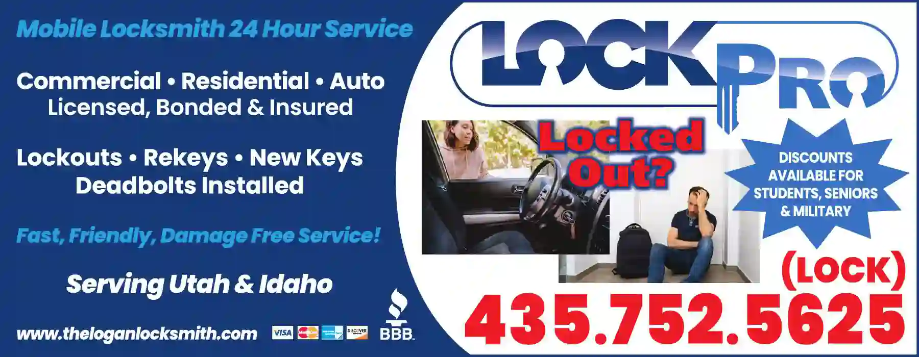 Locks & Locksmiths print ad for LockPro