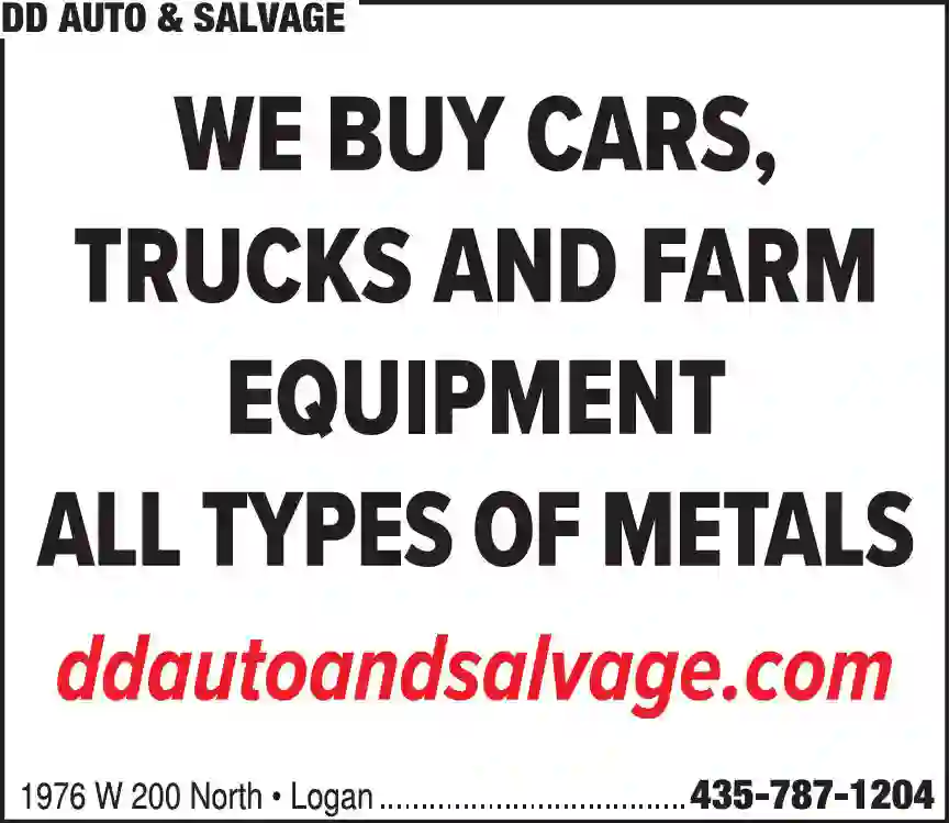 Scrap Metals Process & Recycle print ad for DD Auto & Salvage
