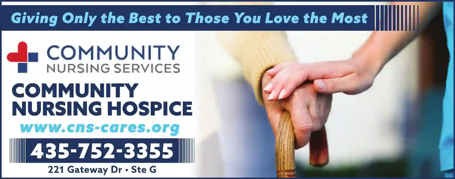 Hospices print ad for Community Nursing Hospice