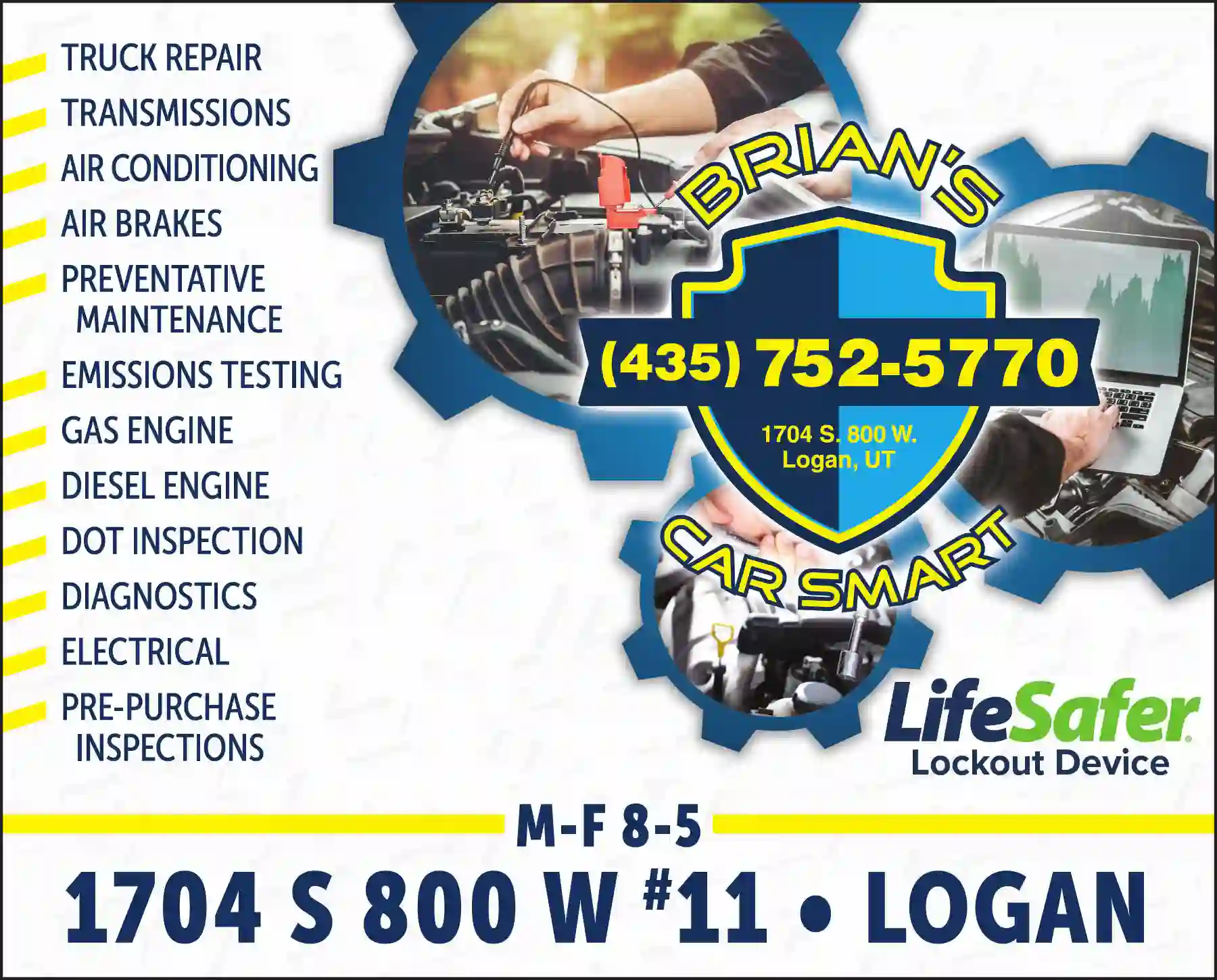 Auto Repair & Service print ad for Brian's Carsmart Inc